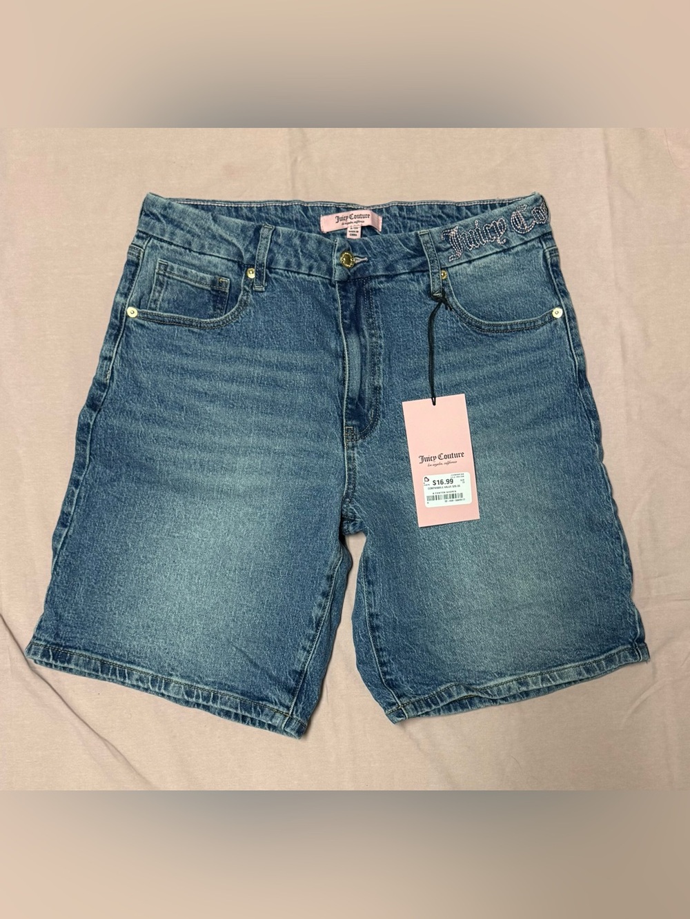 Juicy Couture Women’s Medium Blue Denim Jean Shorts